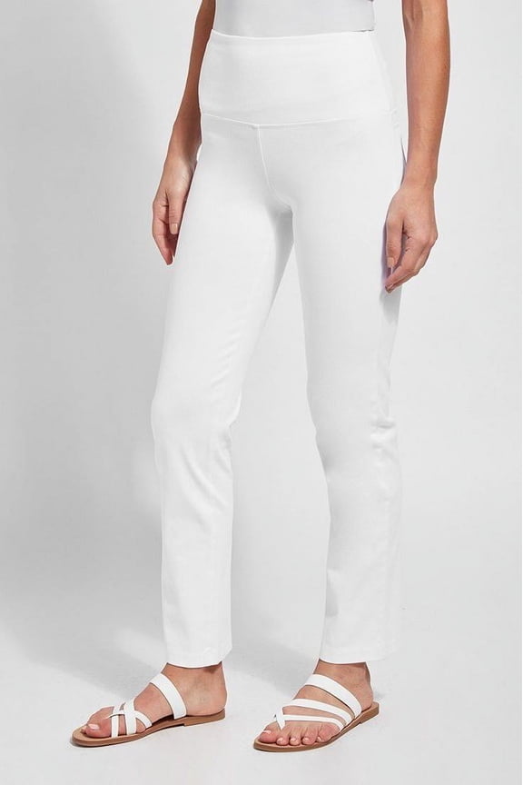 Womens Medium Control Straight Leg Denim Pants Style-6176