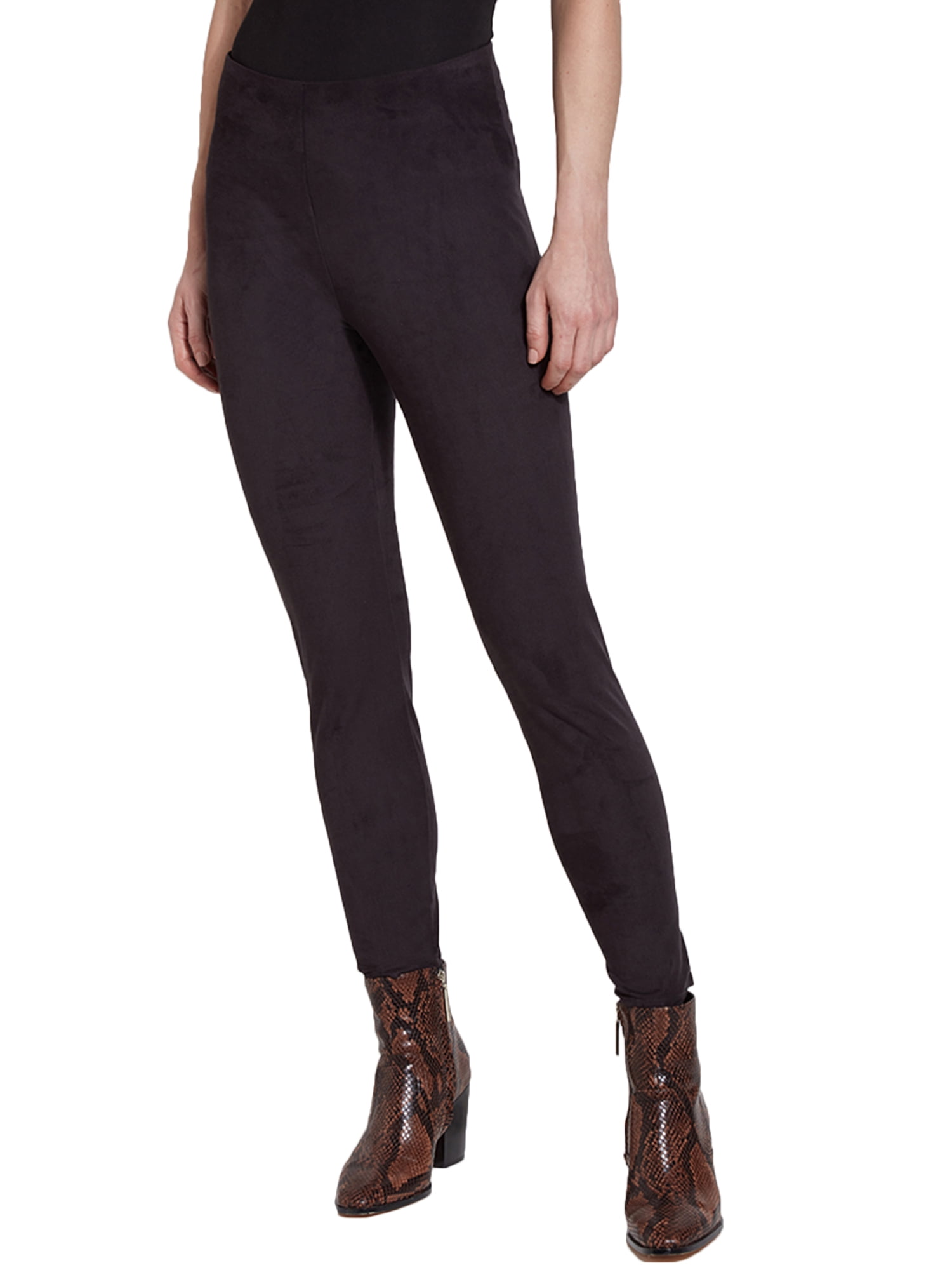 Lysse Womens Plus Size High-Waist Medium Control Faux Suede