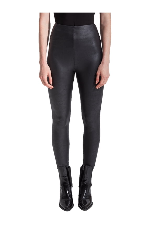 Womens Plus Size Matilda Medium Control Vegan Leather Leggings Style-2446P