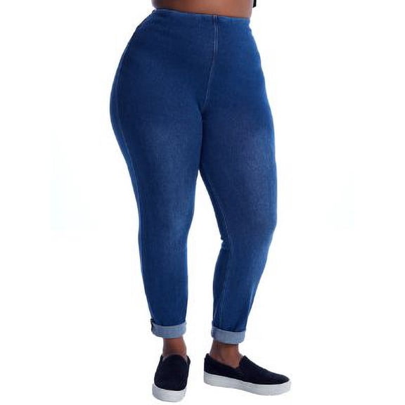 Lysse Womens Plus Size Medium Control Boyfriend Denim Pants Style-1450P