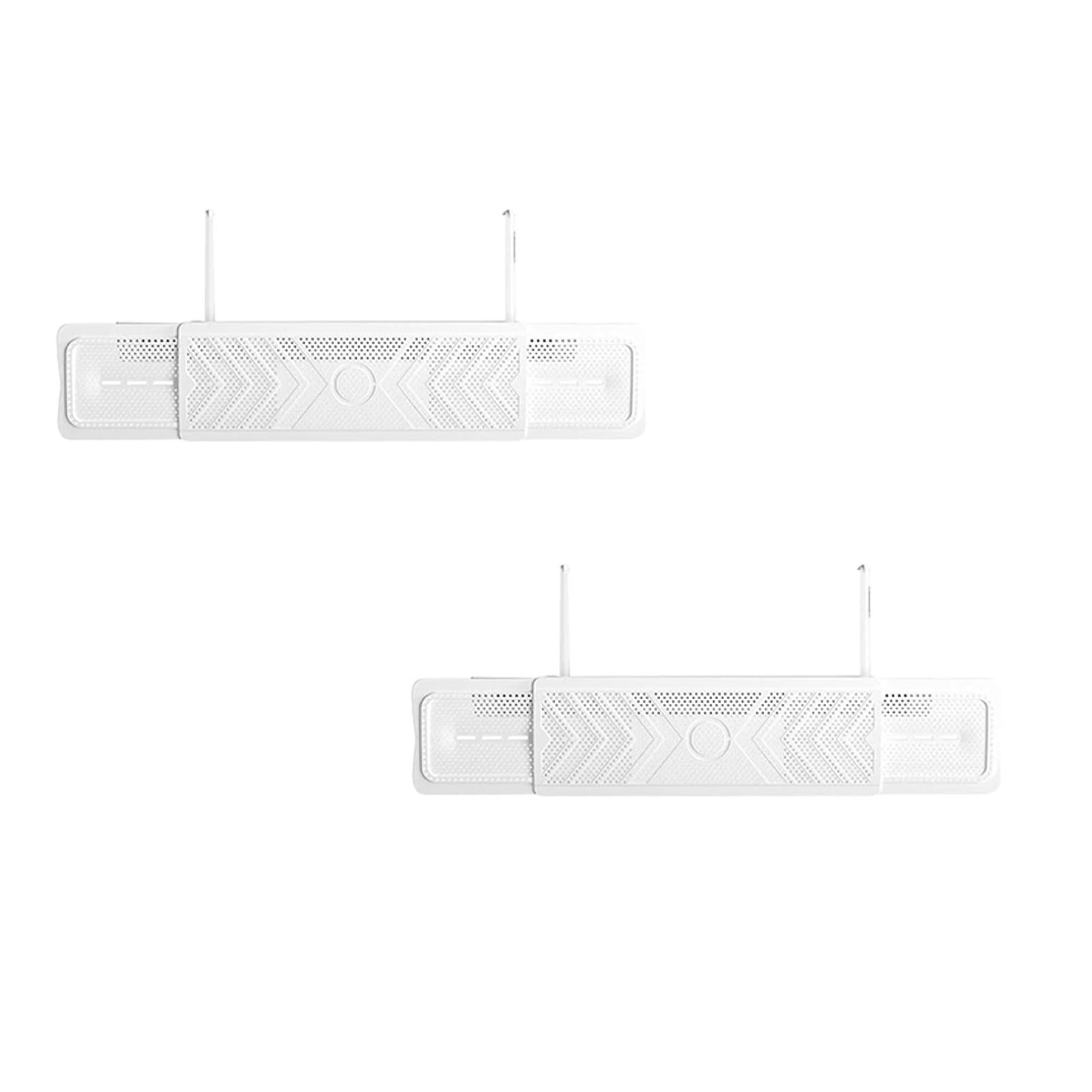 Lystmrge 2 Pack Traceless Paste Air Conditioner Deflector Wall Mounted