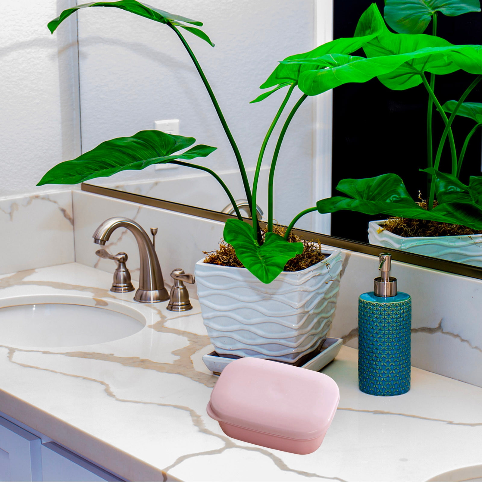 Lystmrge Inner Shower Curtain Liner Portable Travel Soap Holder ...