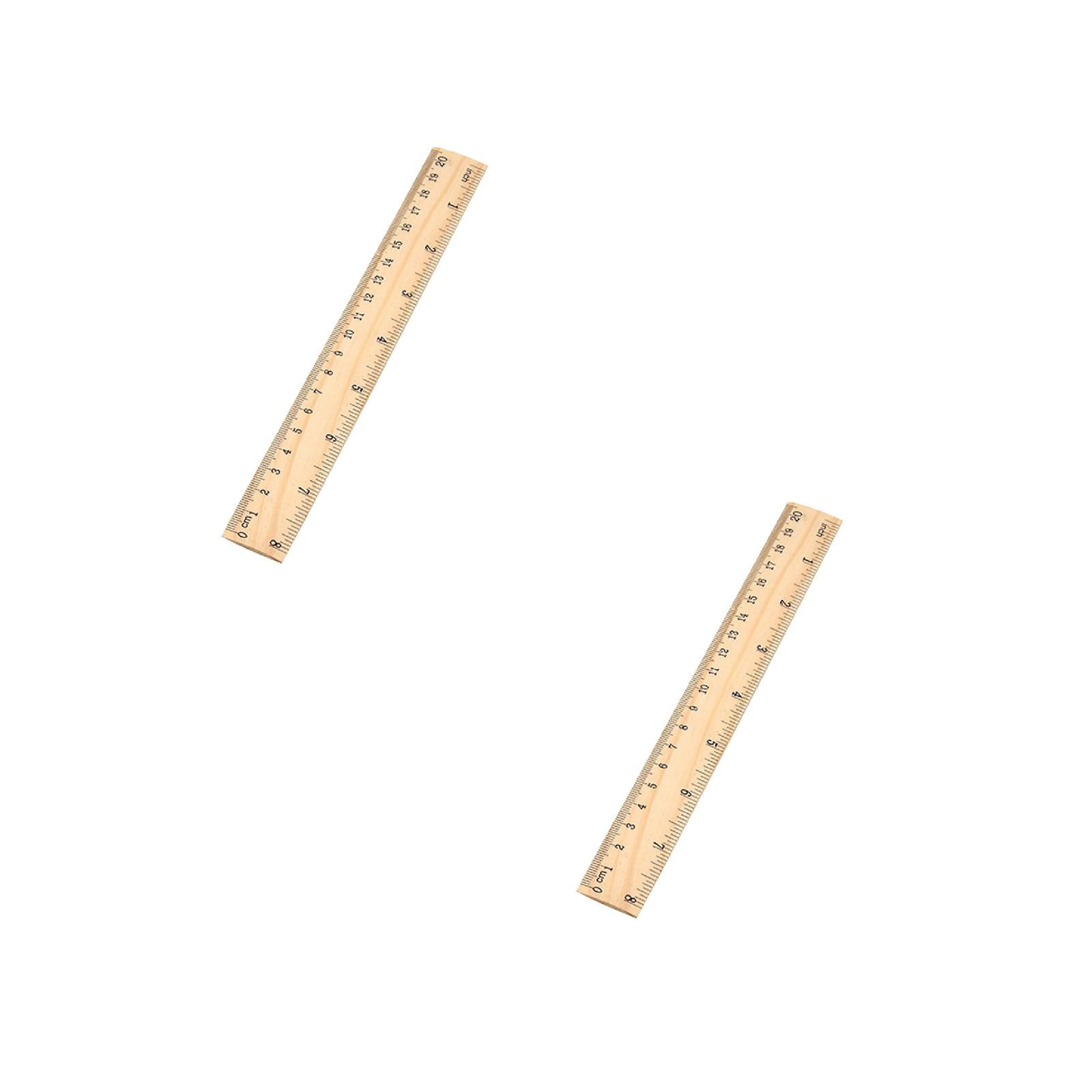 Lystmrge Soft Plastic Flexible Curve Ruler 2 Pack Wooden Ruler 15/20 ...