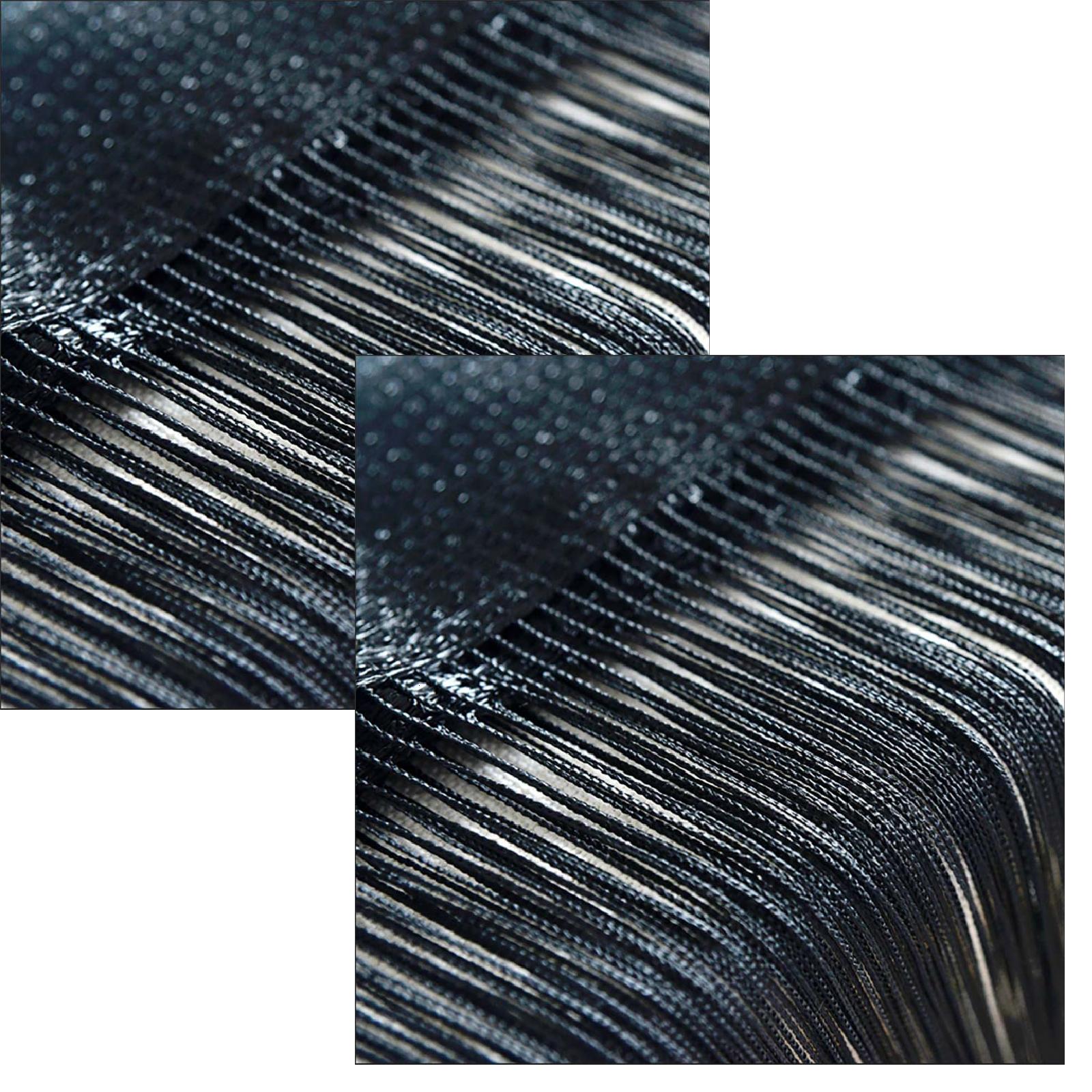 Lystmrge Window Blinds 2 Pack String Curtains Patio Net Fringe For Door ...