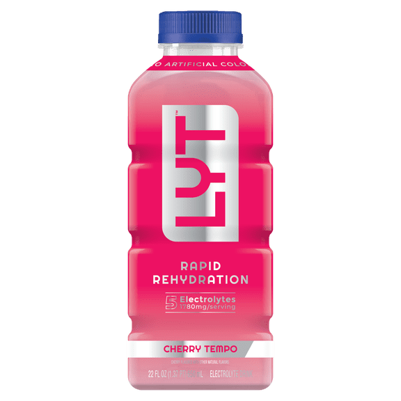 LYT Rapid Rehydration Electrolyte Drink Cherry Tempo 22 fl oz Bottle