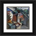 thumbnail image 1 of Lyubov Popova 20x20 Black Ornate Framed Double Matted Museum Art Print Titled: Untitled (1915), 1 of 5