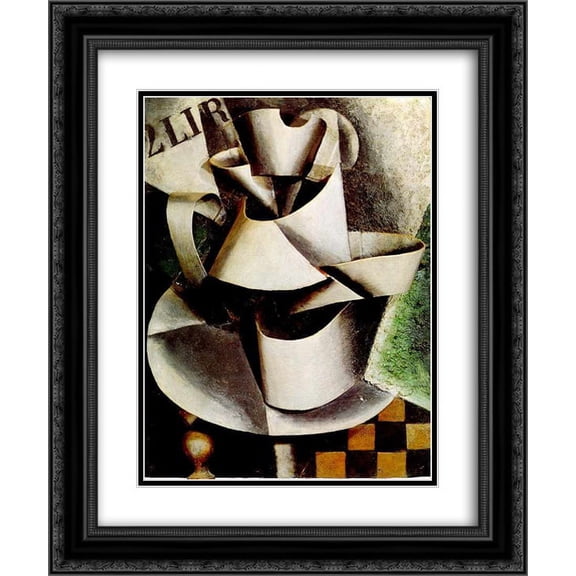Lyubov Popova 2x Matted 20x24 Black Ornate Framed Art Print 'The Jug on the Table '
