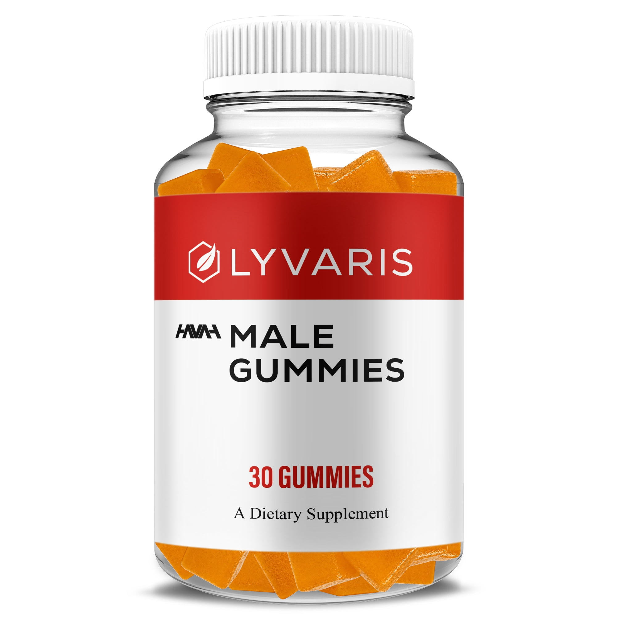 Lyvaris Male Gummies, Lyvaris Support Supplement (30 Gummies)
