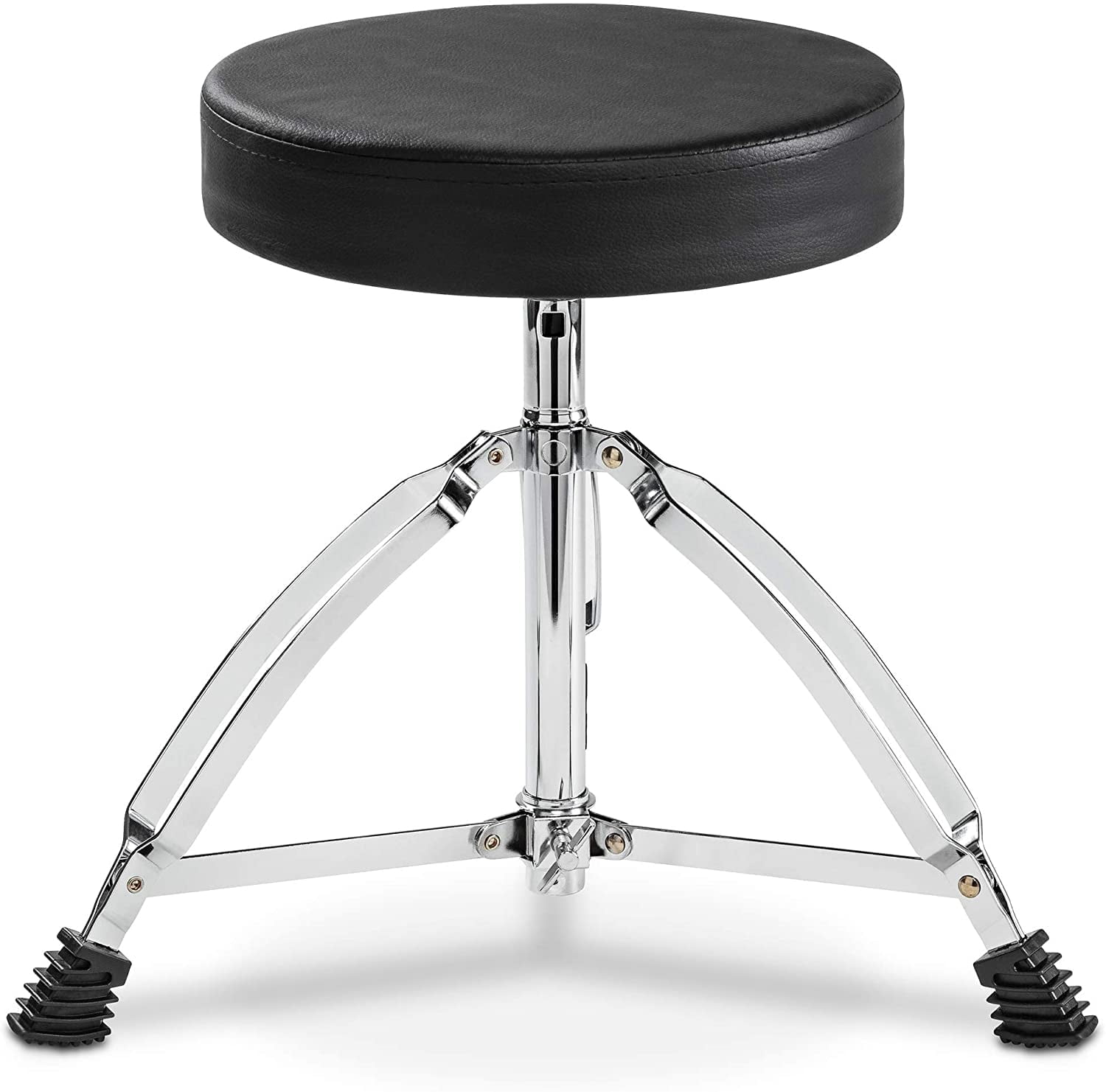 LyxJam Portable Drum Stool, Padded Soft Seat with Adjustable Height