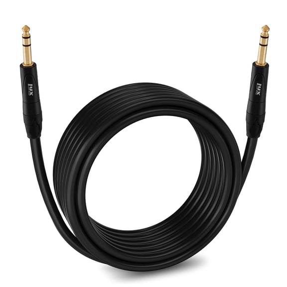 LyxPro Balanced Audio 1/4 TRS Cable, Male to Male, Durable & Flexible 1/4 to 1/4 Audio Cable, 25 ft