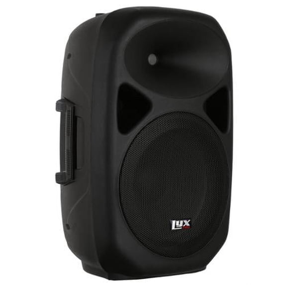 LyxPro 15" Inch PA Speaker Powered Active System with Equalizer, Bluetooth, Many Input Options - Black