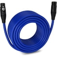 thumbnail image 1 of LyxPro Microphone XLR Cable Male to Female 3 Pin Blue 150 feet, 1 of 8
