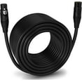 thumbnail image 1 of LyxPro 250 feet Microphone XLR Cable, Male to Female, 3 Pin Mic Cable, Black, 1 of 7