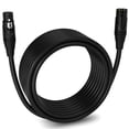 thumbnail image 1 of LyxPro 30 feet Microphone XLR Cable, Male to Female, 3 Pin Mic Cable, Black, 1 of 7