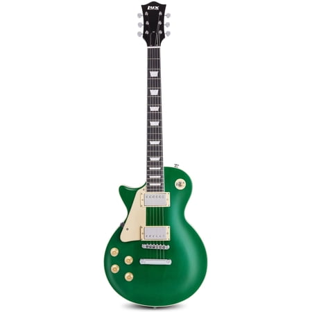 LyxPro 39" Left Hand Electric Guitar Kit for Beginner, Green