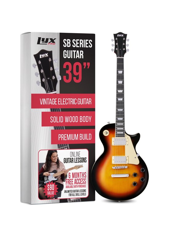 Les Paul Electric Guitar 39-Inch SB Series with Humbucker Tone