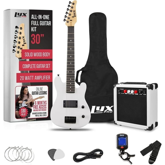 LyxPro Beginner 30" Electric Guitar with 20W Amp and Accessories