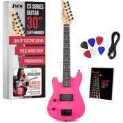 LyxPro CS 30 Beginner Electric Guitar Kit - Pink
