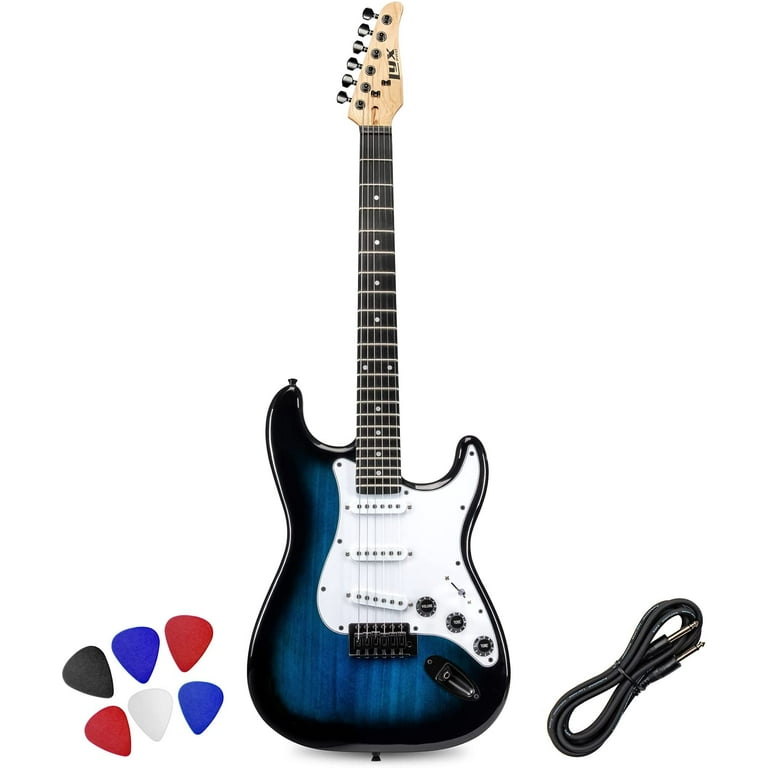 LyxPro CS 39 Beginner Electric Guitar Electric Guitar Accessories Blue