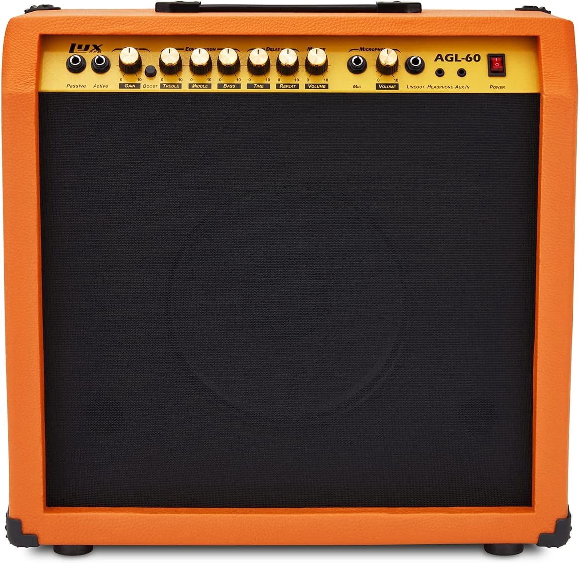 LyxPro Electric Guitar Amplifier 60 Watt Guitar Amp w/Built-In Speaker ...