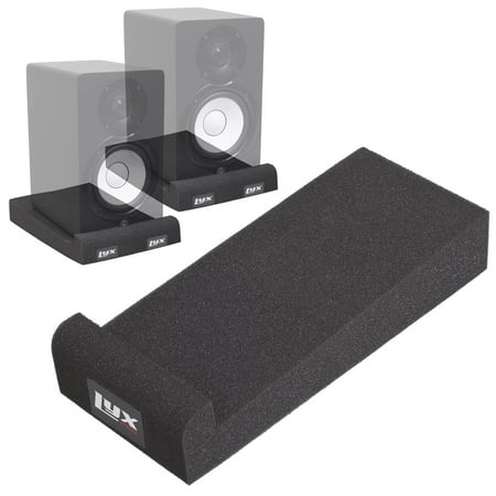 LyxPro MNS-4 Acoustic Foam Isolation Pads, Studio Monitor & Speaker Isolation Pads - 1 Pair