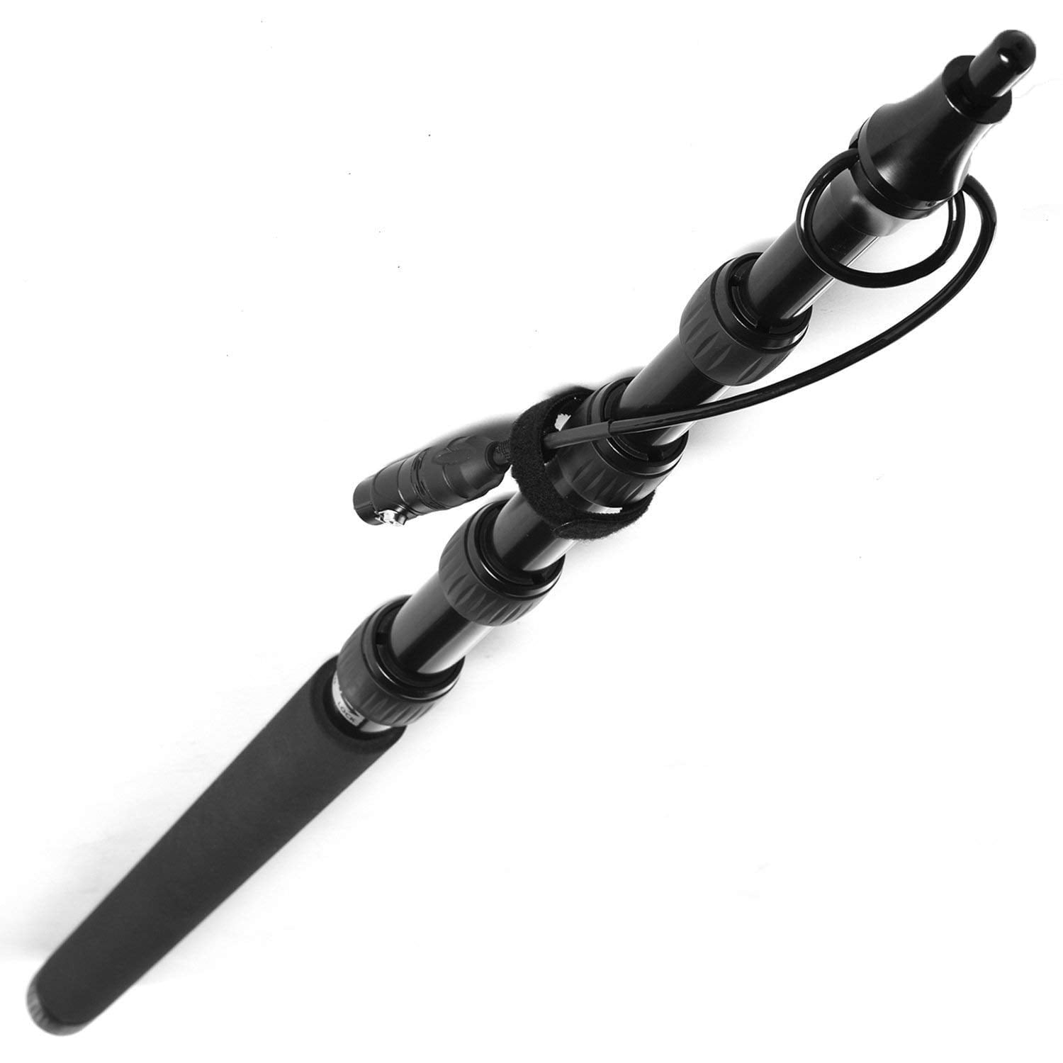 LyxPro Boom Mic Pole with Cable XLR, 5 Section Stretchable Shotgun Mic Pole  Extends 2.4'-9.25' - Walmart.com, image size:1500x1500