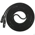 thumbnail image 1 of LyxPro Quad Series 50 feet XLR Cable, 4-Conductor, Male to Female Cord, Black, 1 of 6