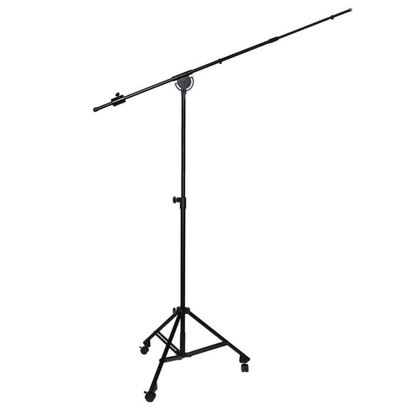 LyxPro SMT-2 Professional Microphone Stand Heavy Duty 90”, Rolling Casters Included