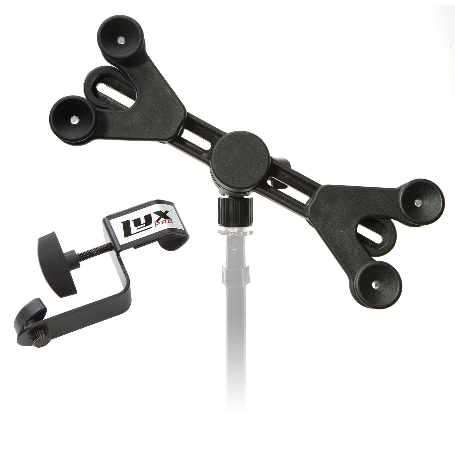 Black Adjustable 360° Swivel Tablet and Phone Holder