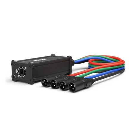 LyxPro XLR 4 Channel Multi Network Breakout for Stage and Recording Studio