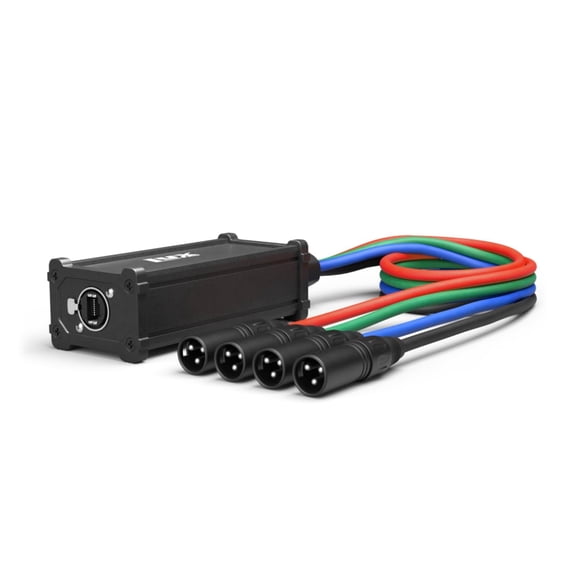 LyxPro XLR 4 Channel Multi Network Breakout for Stage and Recording Studio