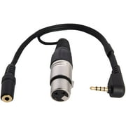 LyxPro XLR Female Mic Connector to TRRS, 10 Inches Microphone Cable