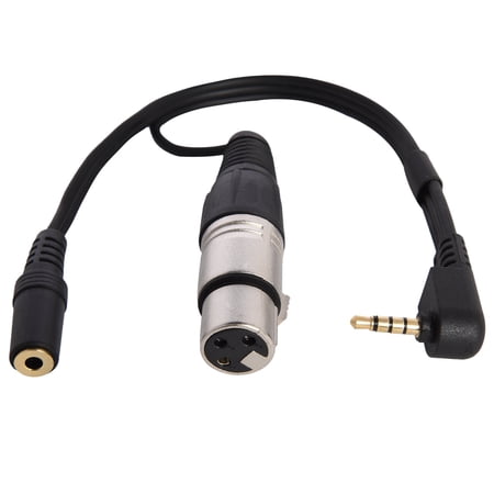 LyxPro XLR Female to TRRS, Connects XLR Microphones to iOS, iPhone, iPad & iPod, Small (10 Inches)LyxPro XLR Female to TRRS, Connects XLR Microphones to iOS, iPhone, iPad & iPod, Small (10 Inches)