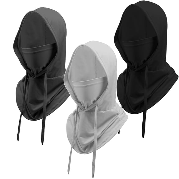 Lyxbone 3 Pack Cooling Balaclava Face Mask UPF 50+ Breathable Sun Protection for Summer Outdoor