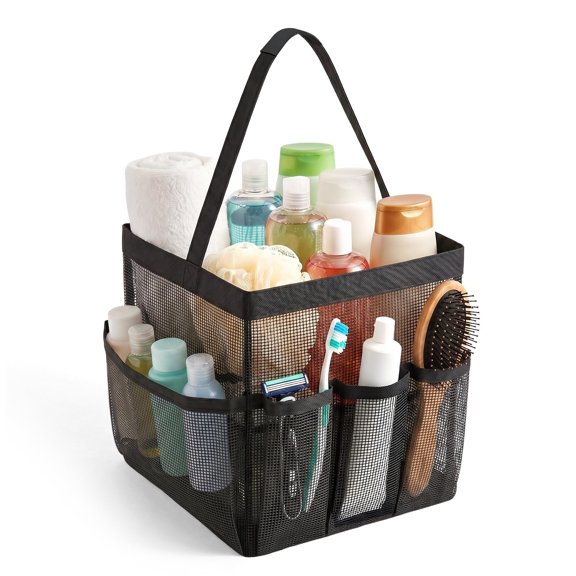 Lyxbone 9 Pocket Hanging Mesh Shower Caddy Portable Quick Dry Toiletry Bag Travel Gym