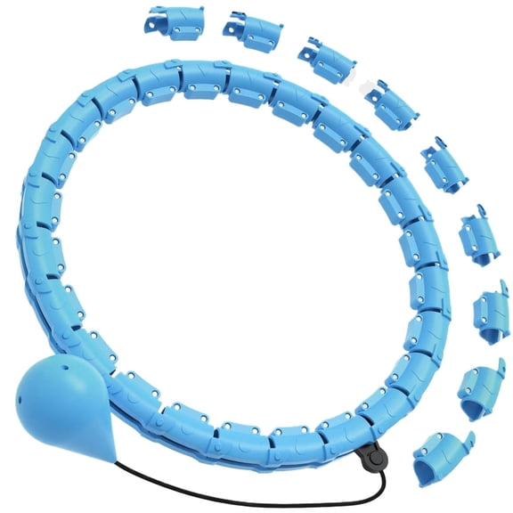 Lyxbone Weighted Hula Hoop 47 Inch 24 Detachable Links Adjustable Exercise Ring for Adults