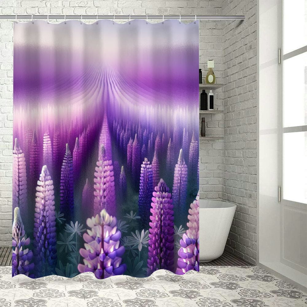 Lzatpd Lavender Shower Curtain, Dream Composition of Purple Tone Tender ...
