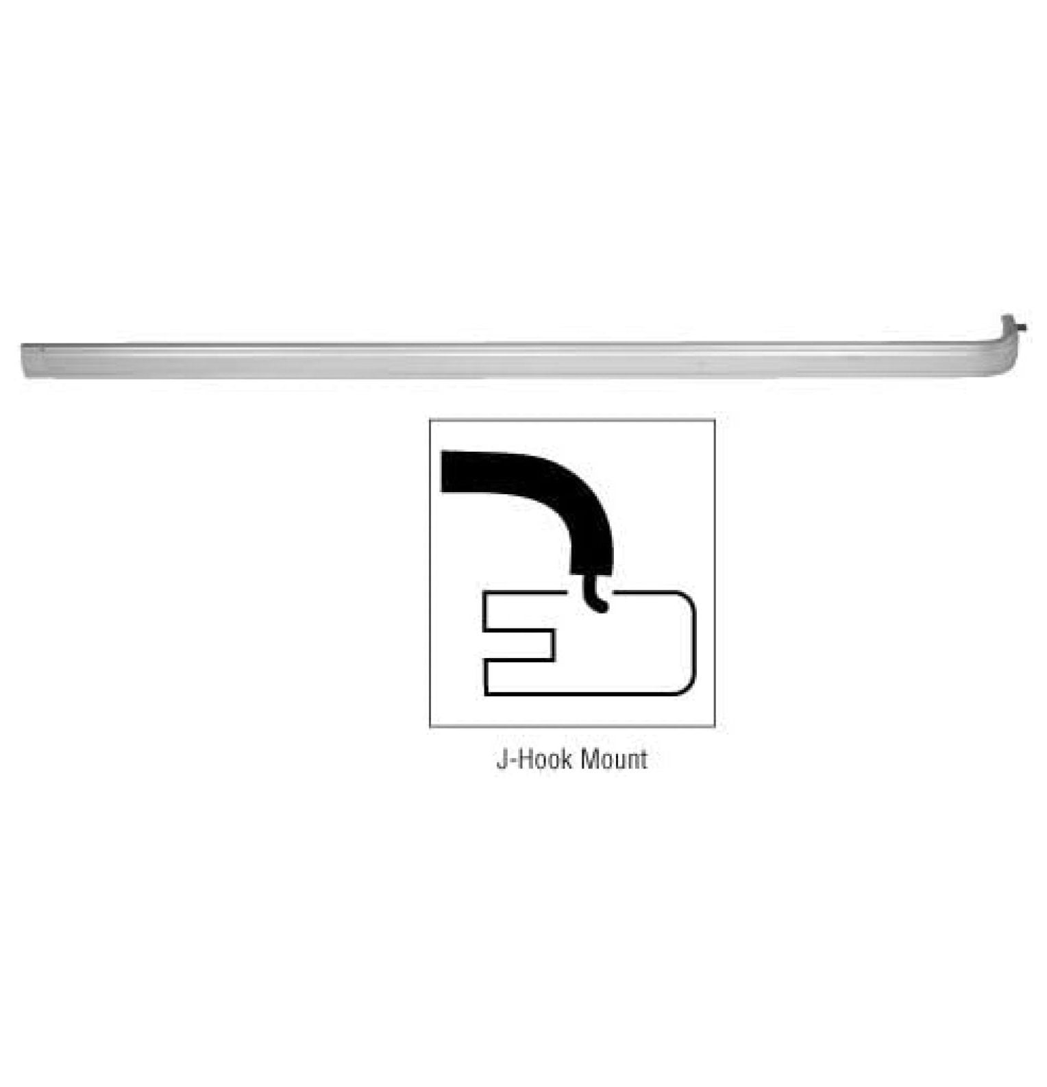 LzerLyh Aluminum Finish Extruded Aluminum Push Bar for 36" Doors