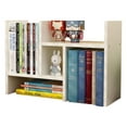 LzerLyh Resizeable Thick Wood Desk Shelves Desktop Bookshelf Bookcase