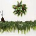 thumbnail image 1 of Lzobxe 1 Pcs 5.9ft Christmas Cedar Garland Artificial Faux Cedar Needles Garland For Home Fireplace Indoor Outdoor Holiday Party Decoration, 1 of 9