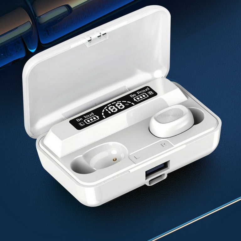 Lzobxe Bluetooth Earbuds Wireless Earbuds,Bluetooth 5.1 Earbuds Bluetooth  Headphones HD Stereo Noise Cancelling Wireless Earphones In Ear With Mic,& 
