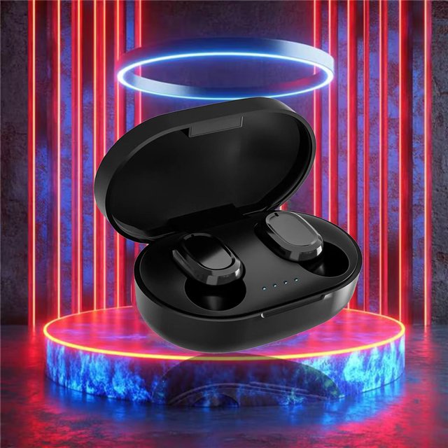 Lzobxe Bluetooth Earbuds Wireless Earbuds,Bluetooth 5.2 Headphones With Charging Case, Bluetooth Headphones With Mics, Fingerprint Control, Power Display,For Sports/Working on Clearance