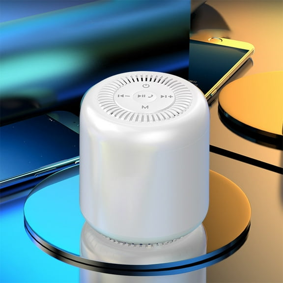 Lzobxe Bluetooth Speaker New Intelligent Voice Bluetooth Audio Portable Subwoofer Wireless Internet Hifi Stereo Supports TF-card and U-disk Playback