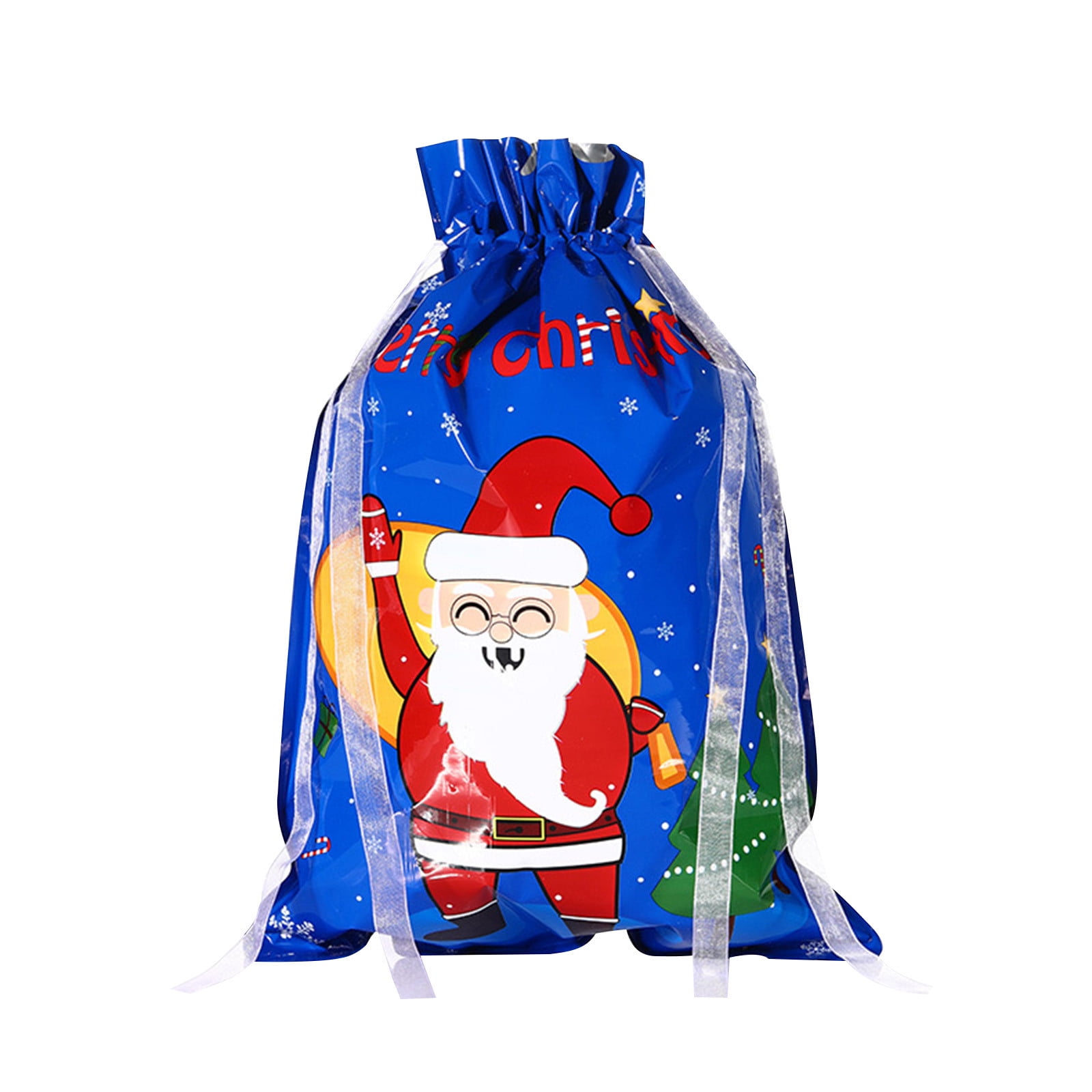 Lzobxe Christmas Bag Drawstring Christmas Gift Bag Candy Party Santa