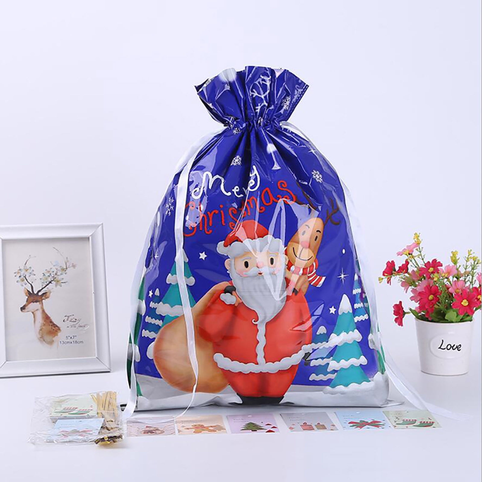 Lzobxe Christmas Gifts Bags New Christmas Gift Bag Drawstring Gift Bag