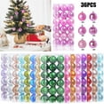 thumbnail image 1 of Lzobxe Christmas Tree Balls Ornaments 36PCS Christmas Xmas Tree Ball Bauble Hanging Home Party Ornament Decor 3CM Christmas Gifts, 1 of 6