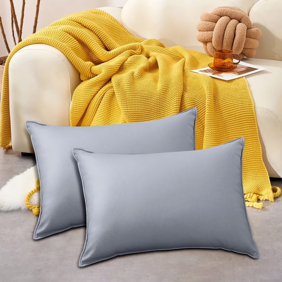 Lzobxe Cooling Pillow Cases, Moisture Wicking Breathable Pillow Cover, Hotel Grade Seasonal Bedding for Reading, Watching TV on Bedroom Dormitory