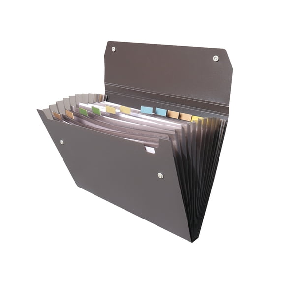 Lzobxe Document Organizer Multi-Pockets Waterproof A4 File Folders, Expandable Desktop Accordion Folders with Snap Closure for Office, Nurses, Teachers