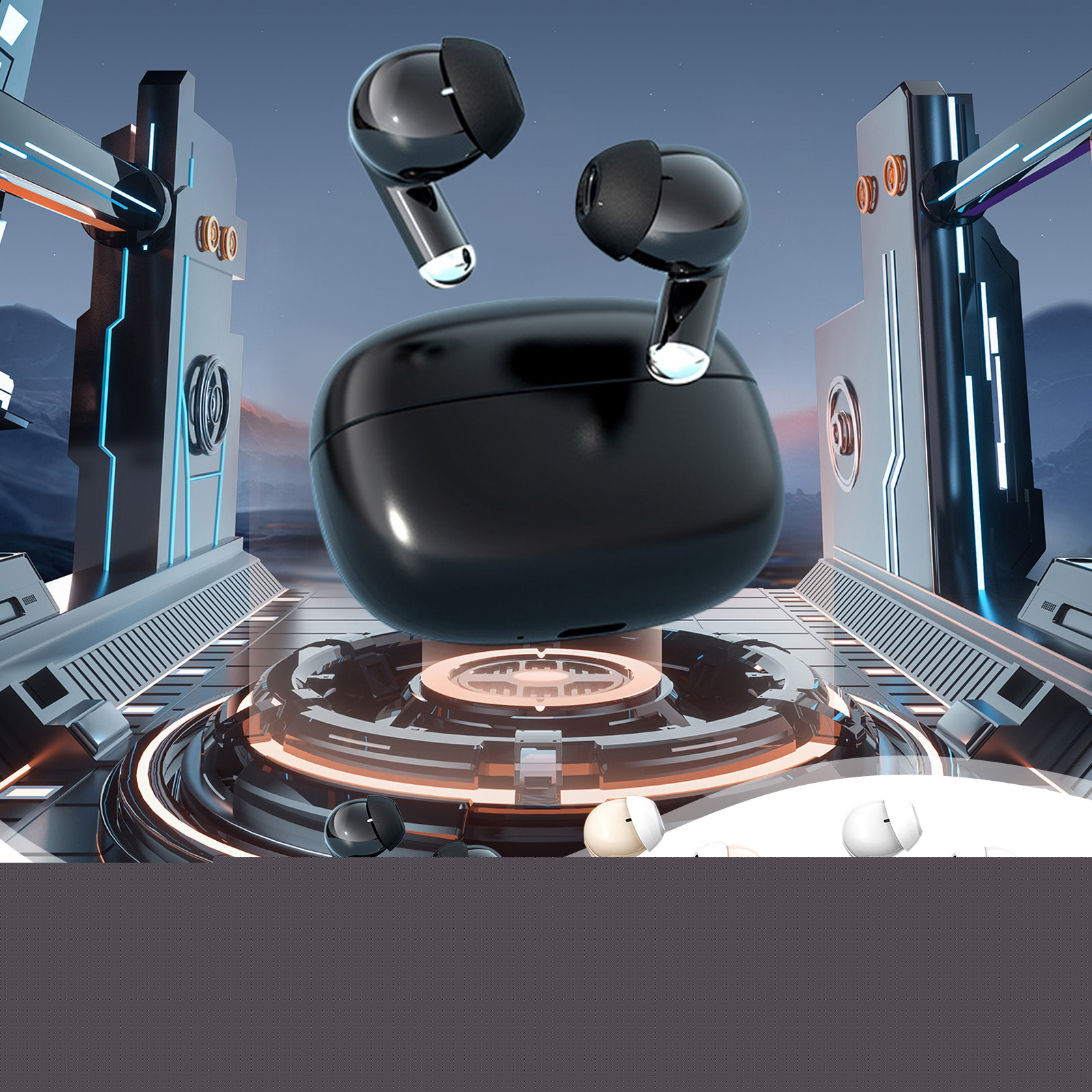 Lzobxe Earbuds Wireless Bluetooth True Wireless Bluetooth Headset with Low Power Consumption High Audio Quality No Delay And Super Long Standby Earphone