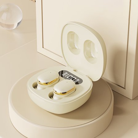 Lzobxe Earbuds Wireless Bluetooth Wireless Bluetooth Headset 5.3 In Ear LED Display Power Low Delay HD Call Office And Sports